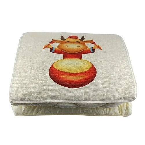 40x40cm麻料抱枕兩用被