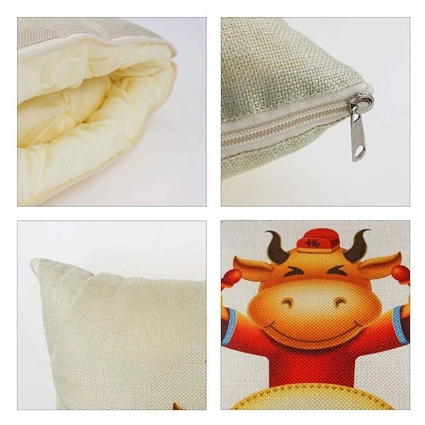 40x40cm麻料抱枕兩用被