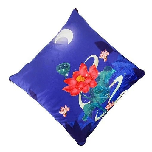 緞面抱枕兩用被