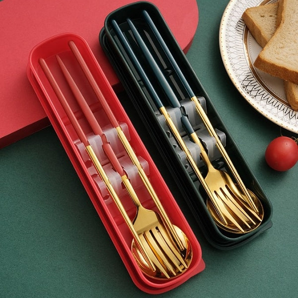 不鏽鋼餐具3件組