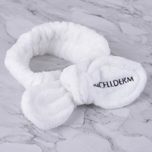 法蘭絨蝴蝶結化妝洗臉束髮帶