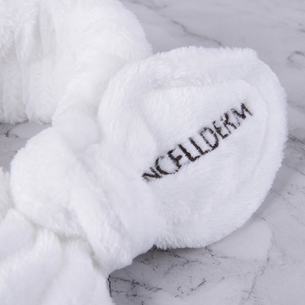 法蘭絨蝴蝶結化妝洗臉束髮帶