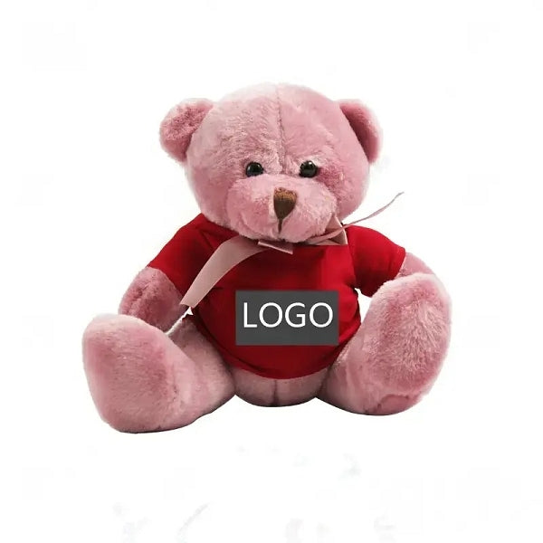 20cm多彩絲帶小熊毛絨玩具