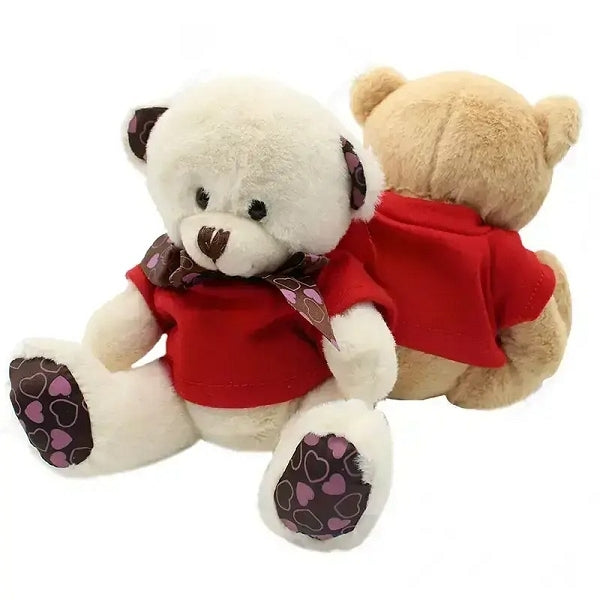16cm愛心蝴蝶結小熊毛絨玩具