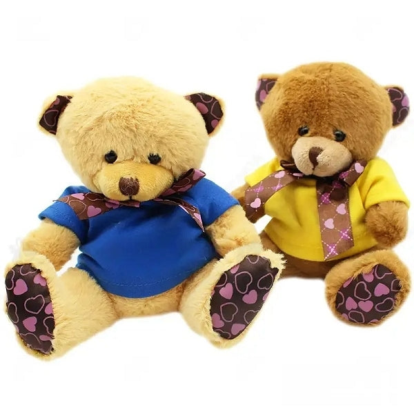 16cm愛心蝴蝶結小熊毛絨玩具