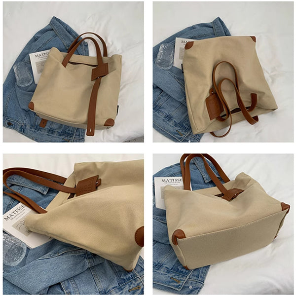 單肩手提帆布袋