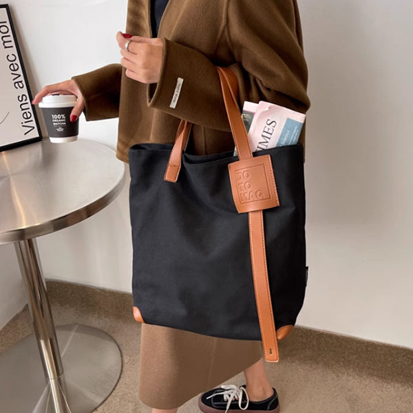 單肩手提帆布袋