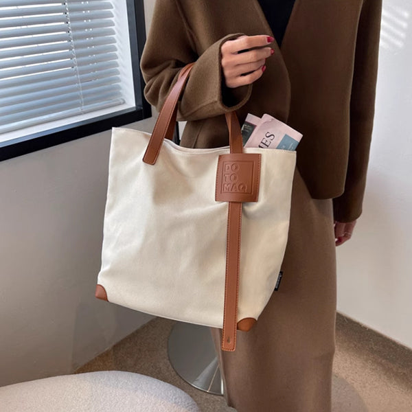 單肩手提帆布袋