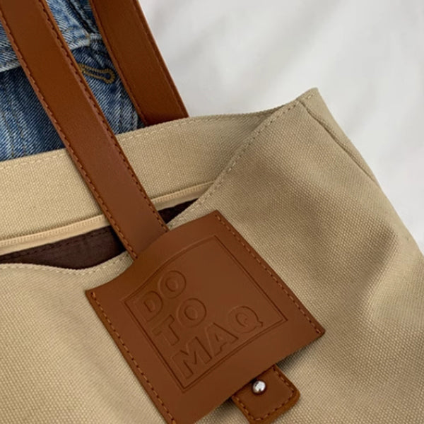 單肩手提帆布袋