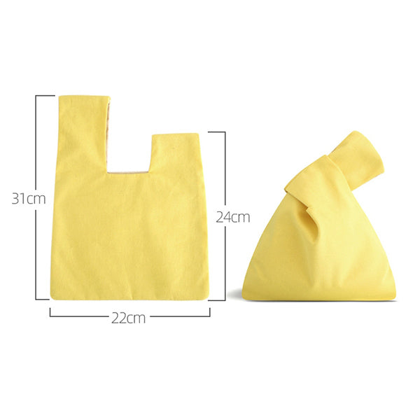 8安純棉帆布手腕手提袋