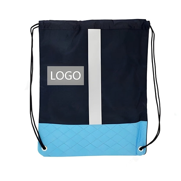 反光條雙肩背袋束口包