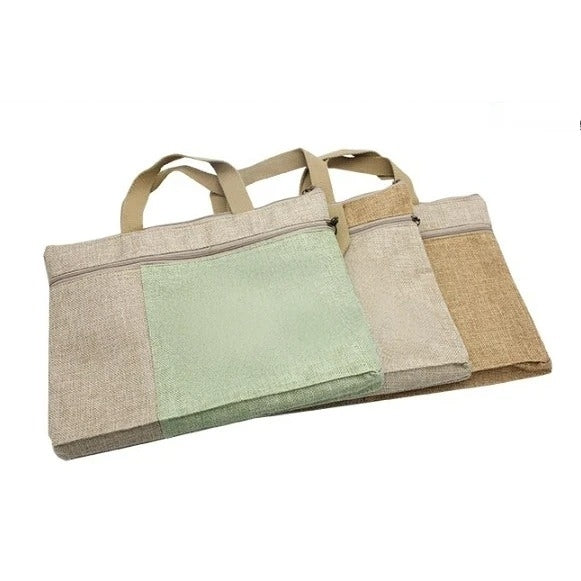 手提棉麻袋手提公事包