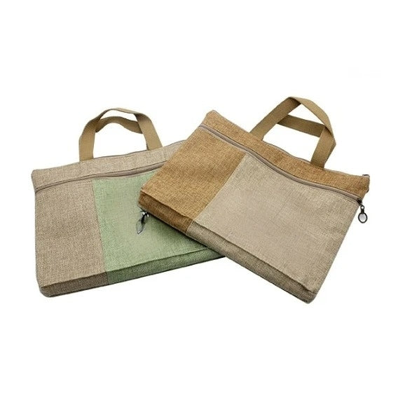 手提棉麻袋手提公事包