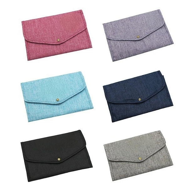 牛津布信封造型化妝收納包