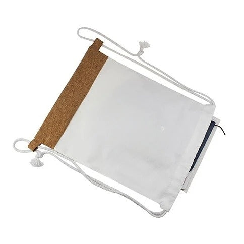 拼接束口雙肩背袋