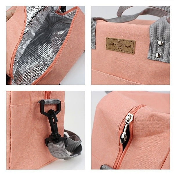 牛津布手提肩背保溫便當袋