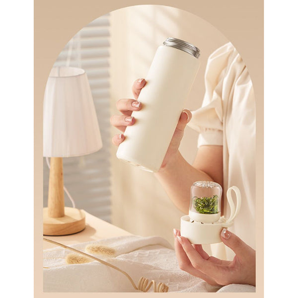 磁吸式茶水分離保溫杯