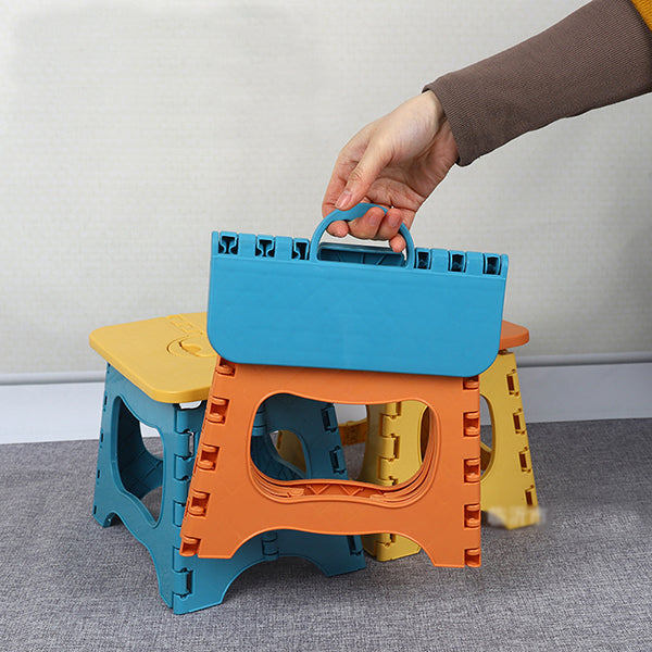 手提塑膠摺疊椅-輕便露營椅