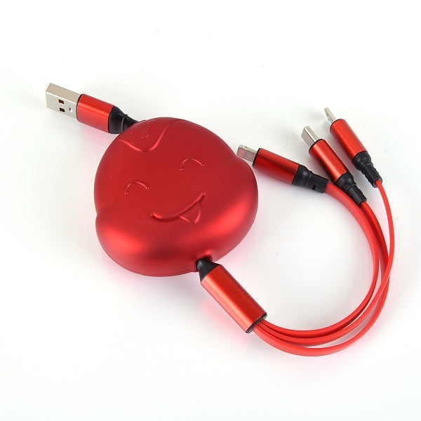 蛇年造型三合一充電線