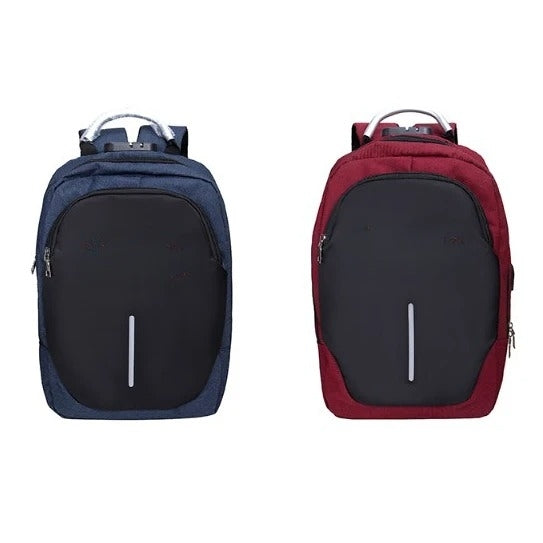 牛津布密碼鎖旅行後背包