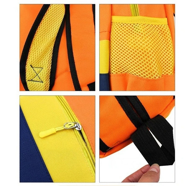 可愛拚色兒童雙肩包