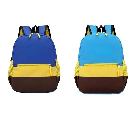 可愛拚色兒童雙肩包