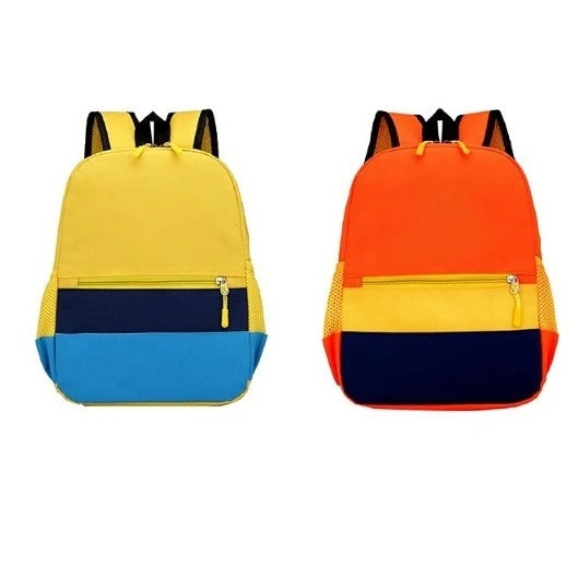 可愛拚色兒童雙肩包