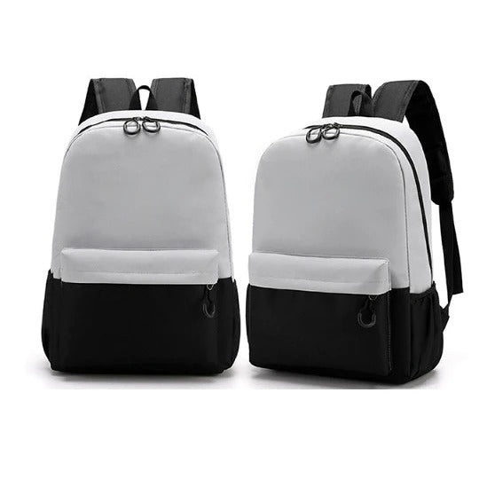 拼接色兒童雙肩書包