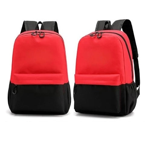 拼接色兒童雙肩書包