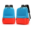 拼接色兒童雙肩書包