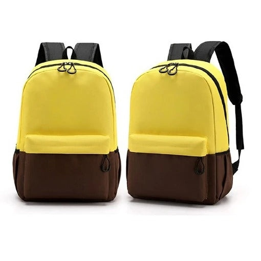 拼接色兒童雙肩書包