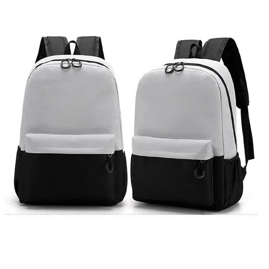 拼接色兒童雙肩書包