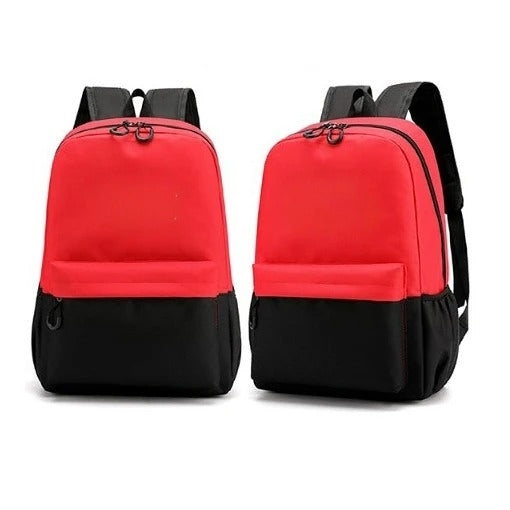 拼接色兒童雙肩書包