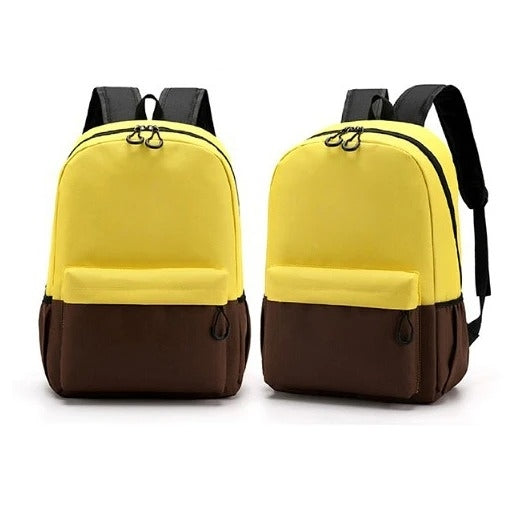 拼接色兒童雙肩書包