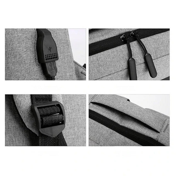 大容量usb充電口商務背包