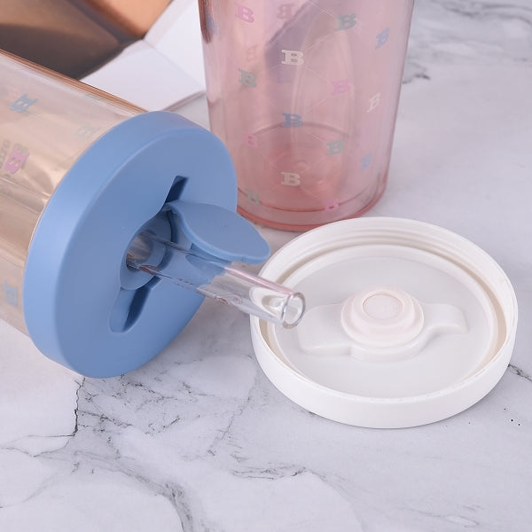 520ml雙層Tritan防漏吸管杯