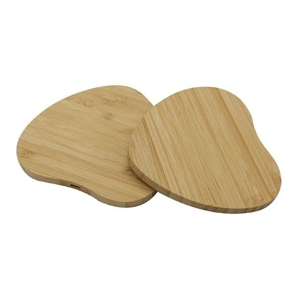 心形木質無線充電器