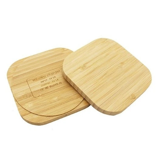 方形木質無線充電器