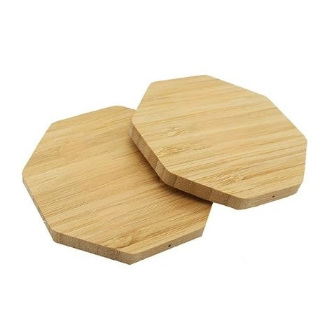 八角形木質無線充電器