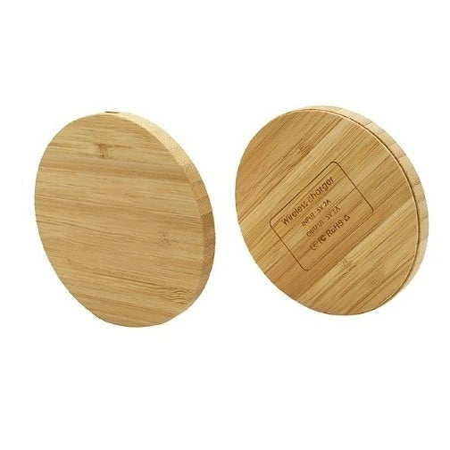 圓形木質無線充電器