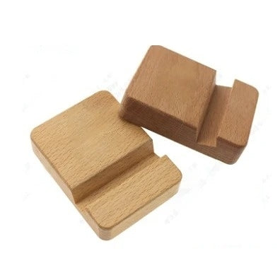 長方形實木手機支架