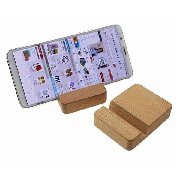 長方形實木手機支架