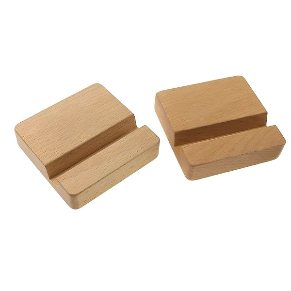 正方形實木手機支架