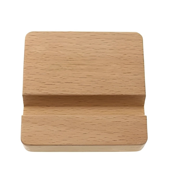 正方形實木手機支架