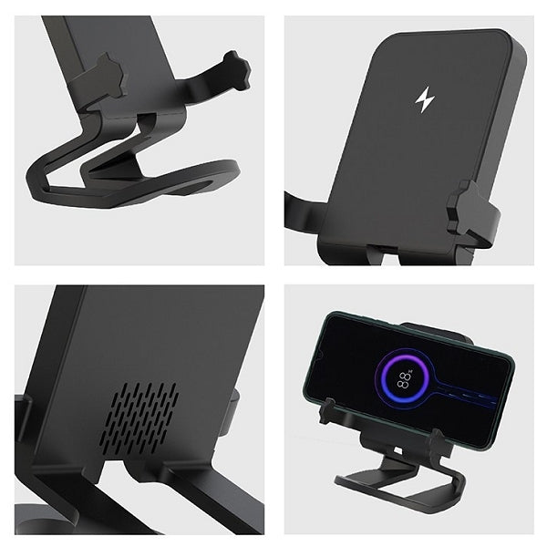 10W多功能手機支架無線充電器