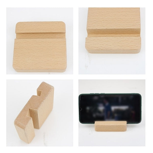 雙槽櫸木手機支架