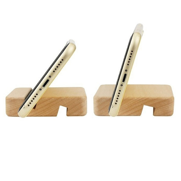 小型雙槽櫸木手機支架