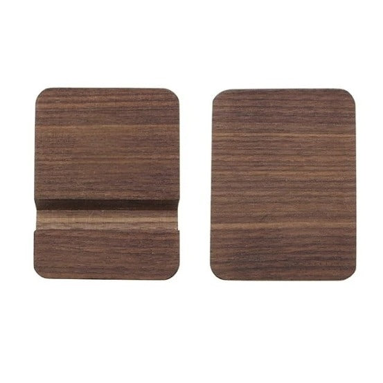 胡桃木單槽手機支架