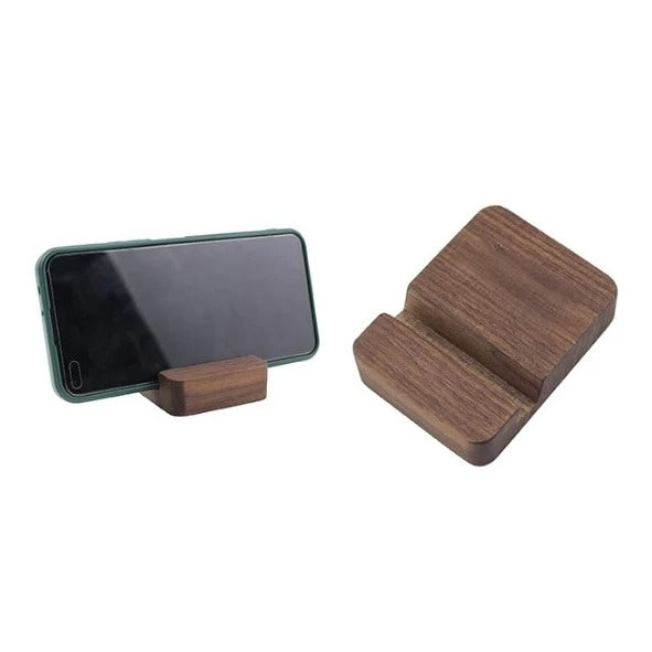 胡桃木單槽手機支架