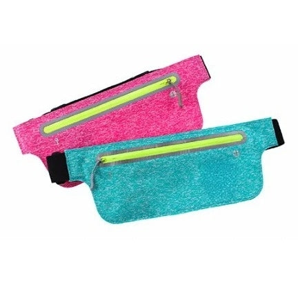 螢光色貼身防水腰包